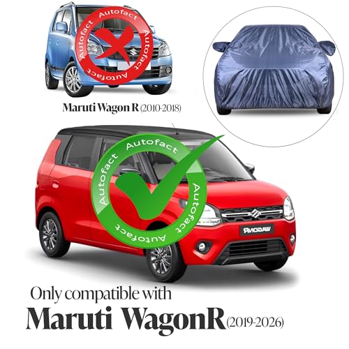 Image of Autofact Premium Car Cover for Wagonr 2019-2026 | All Weather Water-Resistant Full Body Car Cover | Light-Weight Triple-Stitched Outdoor Shield with UV Protection, Dustproof & Heat-Resistant
