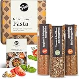Gepp’s Feinkost 3er Mini Set Pasta I Gewürz-Set für Pasta-Liebhaber I Set mit feinen Gewürzmischungen I Bio-Gewürze für jede Küche I Bio Tomate-Basilikum, Arrabiata & Spaghetti Gewürz
