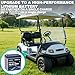 WEIZE 36V 45AH GC2 Bluetooth Golf Cart LiFePO4 Battery, Grade A Cells, 100A BMS, Low-Temp Protection Deep Cycle Lithium battery for Golf Carts, RVs, Solar System