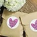 WRAPAHOLIC 2 Inch 500 Total Labels Pretty Things Inside Stickers - Heart Thanks for Shopping Small Shop Local Handmade