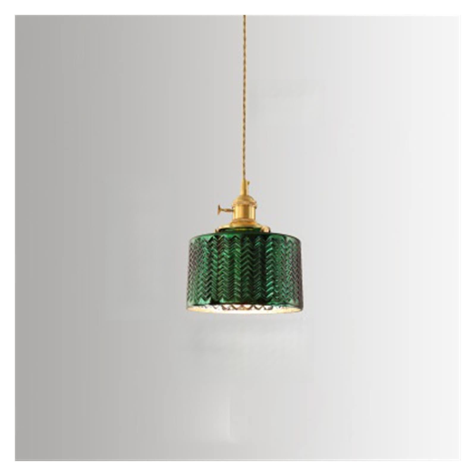 Lustre en cristal TOMYEUS en verre artistique et finition laiton