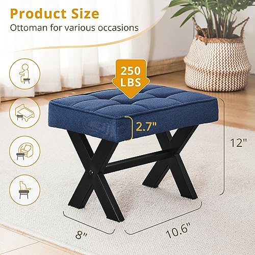 Foot Stool-Dark Blue