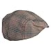 Big Size Driver Flat Fashion Plaid Ivy Cap - Blue 2XL