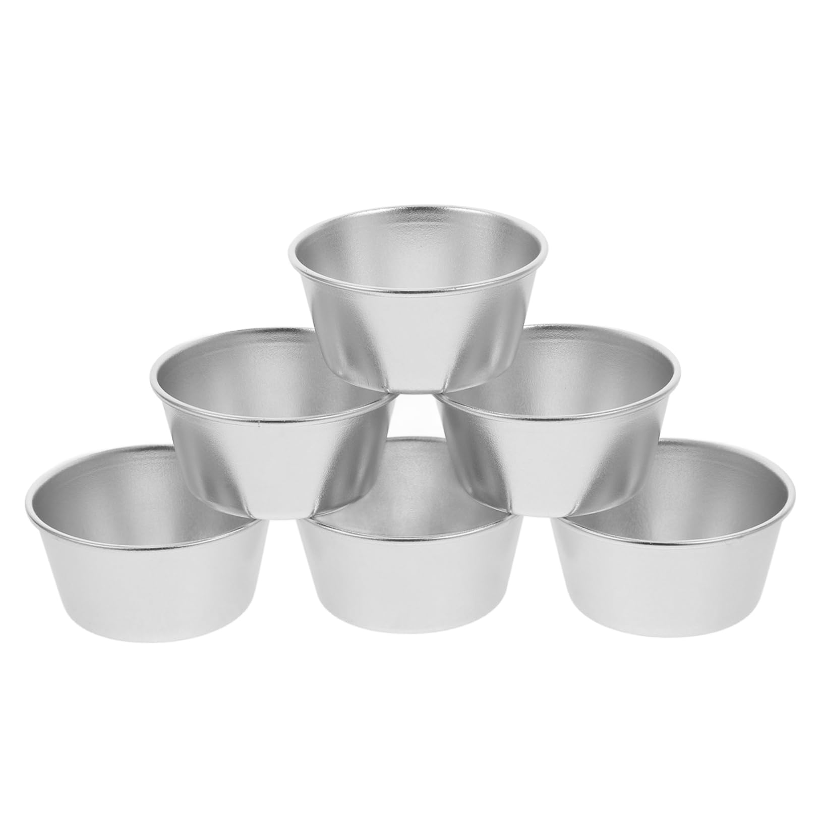 Cabilock 24stücke Teiliges Set Antihaft Carbonstahl Puddingbecher Hitzebeständige Muffinform Für Desserts Kuchen Muffins Leicht Zu Reinigen Und Wiederverwendbar