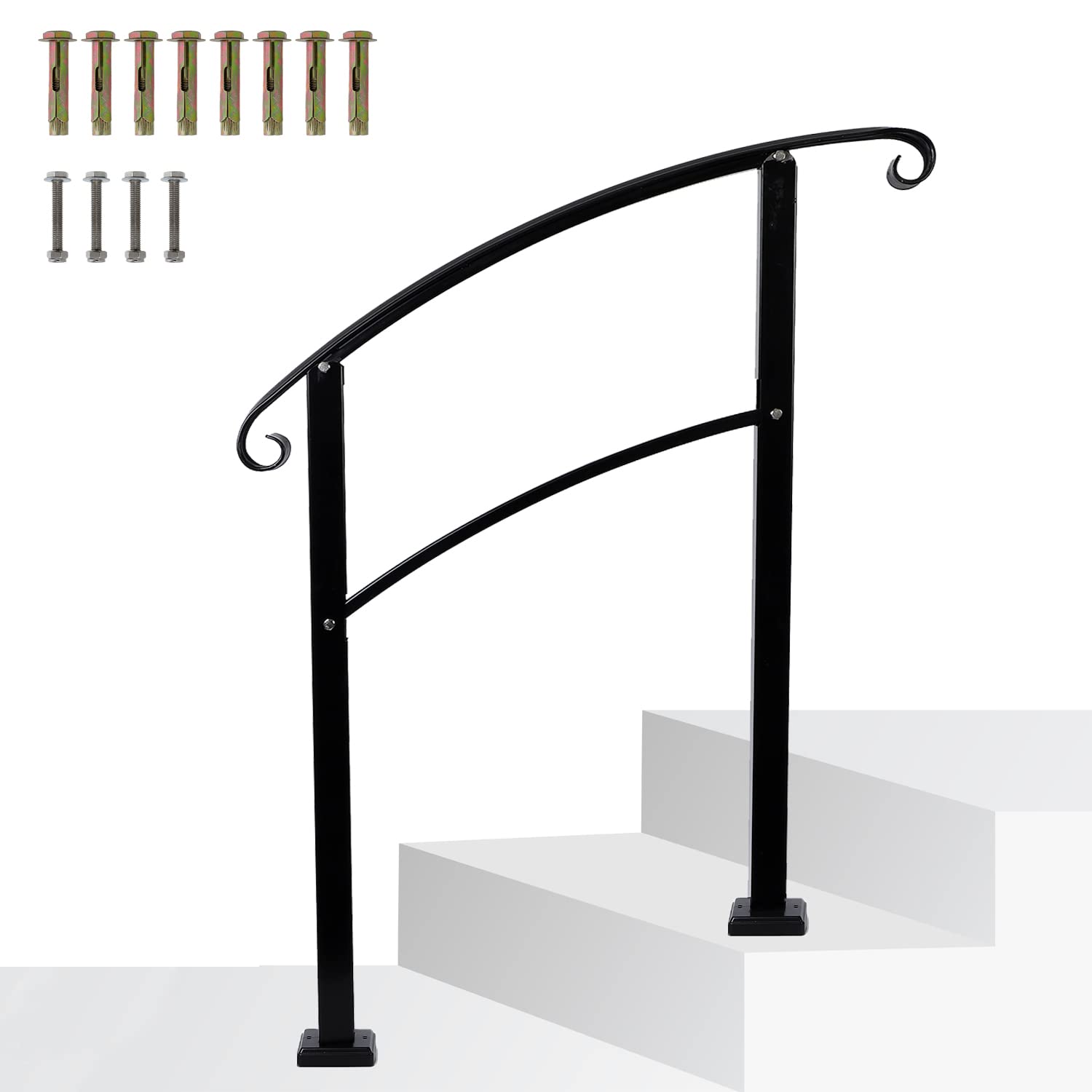 Buy Handrails for Outdoor Steps, Stair Railing, Porch Railings, Iron