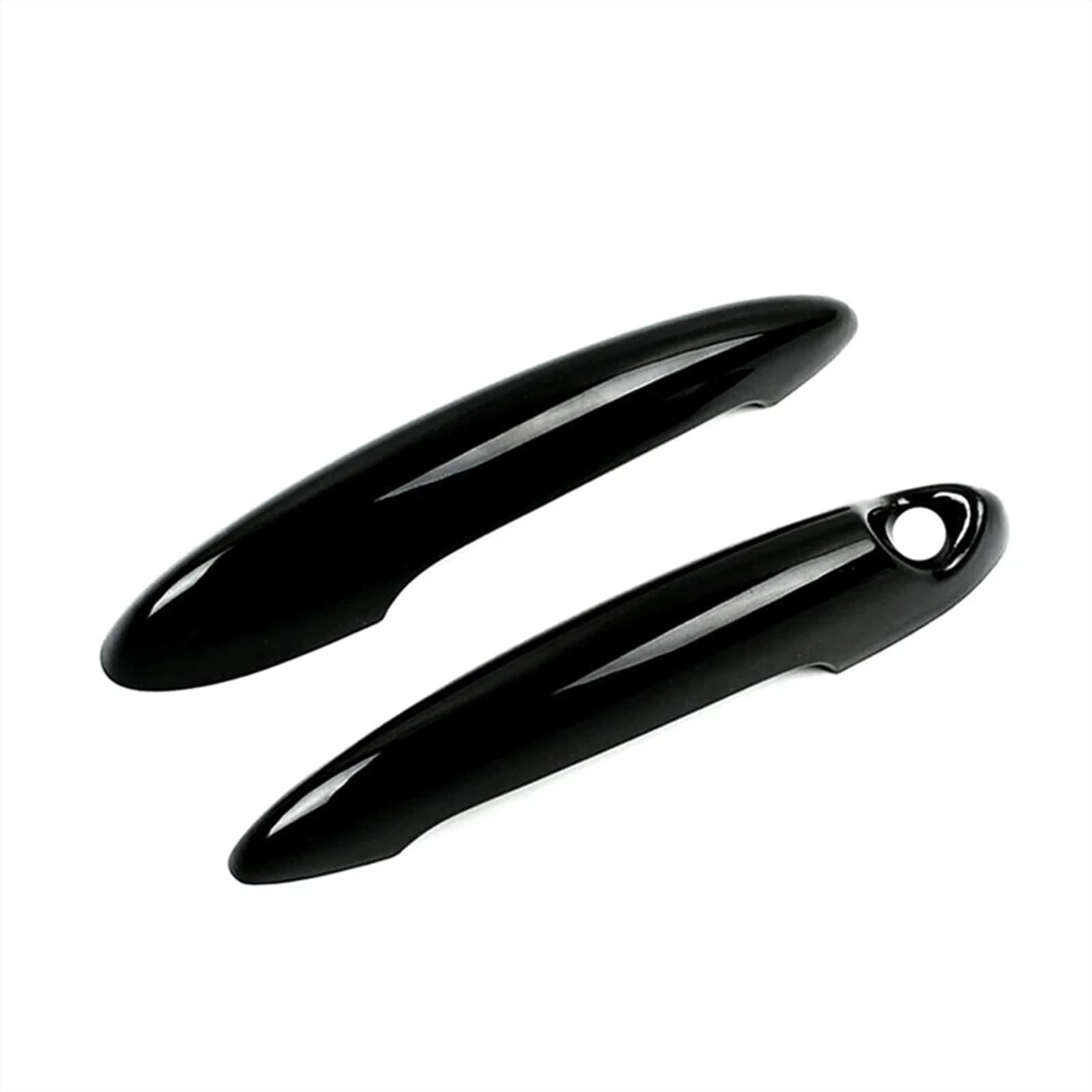 CFAYRLMS Door Pull Cover Compatible with BMW for MINI for Cooper for R58 2011 2012 2013 2014 2015 2Pcs Gloss Black Door Outer Handle Car