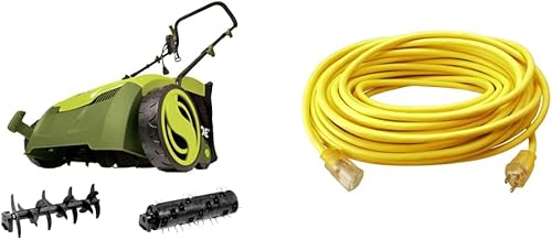 Sun Joe AJ801E - Bolsa de colección de 12 amperios y 13 pulgadas para desarmador eléctrico y escarificador de 8 galones, 13 pulgadas, verde y