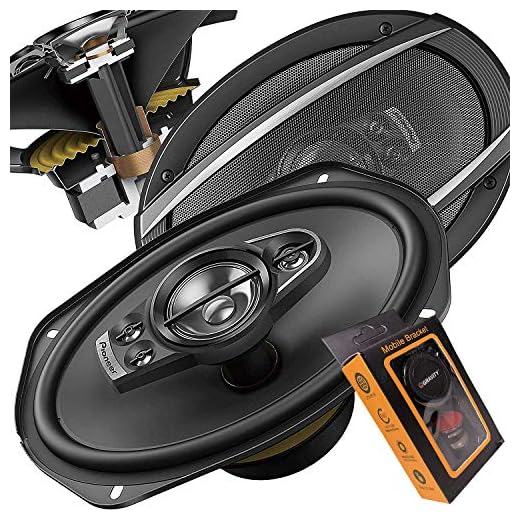 Pioneer 6 Inch X 9 Inch 6x9 700W 5-Way A-Series Coaxial Car Speakers System with Gravity Mobile Bracket Holder