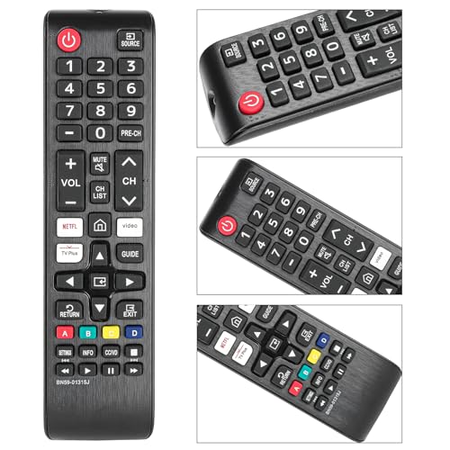Image of BN59-01315J New Replaced Remote Control for Samsung Smart TV UN50TU7000F UN55TU7000F UN58TU7000F UN58TU700DF UN65TU7000F UN43TU7000F UN65TU700DF UN70TU7000F UN70TU700DF UN75TU7000F with Two Batteries