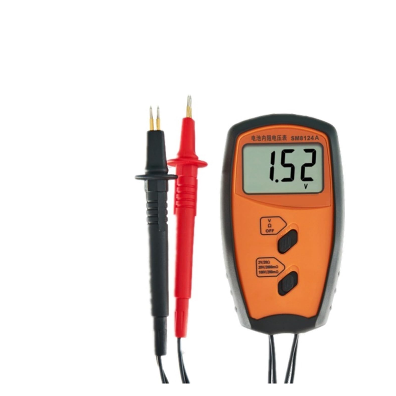 Compteur D'impédance De Résistance De Batterie Interne Voltmètre De Résistance De Batterie Testeur De Batterie Invite De Basse Tension pour Prises domestiques, fusibles, Piles