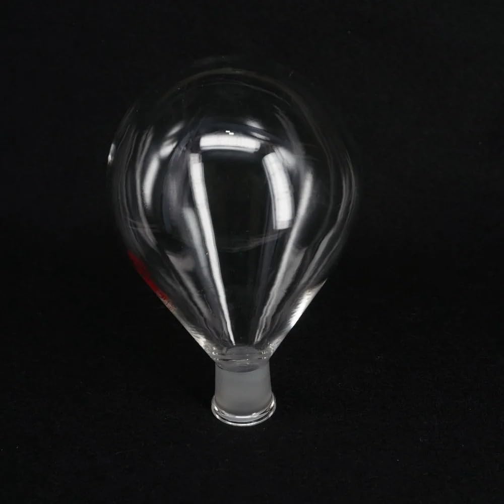 Matraz de vidrio de alto contenido en borosilicato Matraz de fondo redondo con evaporador rotatorio, junta 24/29, vidrio de borosilicato, 25-1000 ml(500ml)
