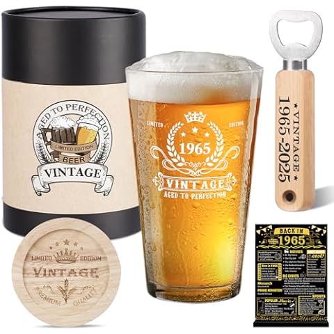Amosking Vintage 1965 Beer Gift Set Cover