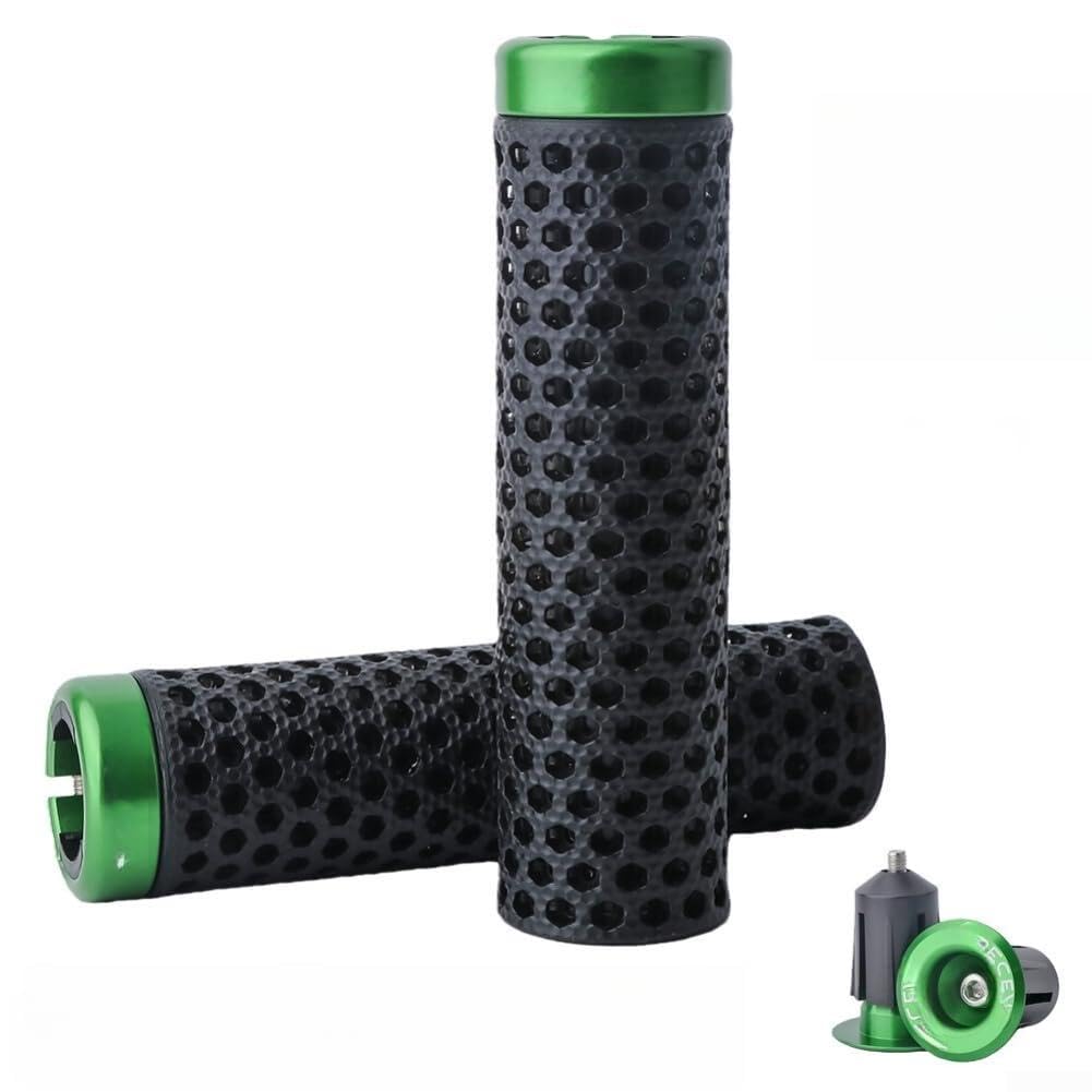 Empuñaduras ligeras impresas en 3D para bicicleta de montaña, bicicleta de carretera, plegable, antideslizante, transpirable, diseñada para manillares de 22 mm