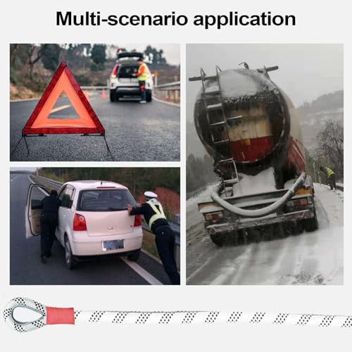 Sangle de remorquage de voiture robuste et corde de récupération pour remorque et VTT - 4