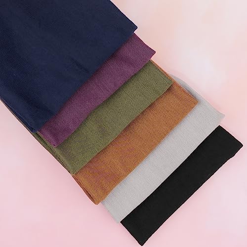 Ivaryss IHB-C2305-6 Headbands For Women, Non-Slip, Premium Stretchy Head Bands Hair Accessories,Wear For Yoga, Fashion, Working Out, Travel Or Running, 6 Pack, Solid thumb #5