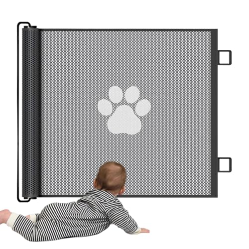 Barrera De Seguridad Para Escaleras - Barrera Plegable Malla Para Animales | Barrera Interior Para Cuarto De Baño, Balcón, Puerta, Pasillo, Sala De Juegos, Exterior, Ventana, Habitación