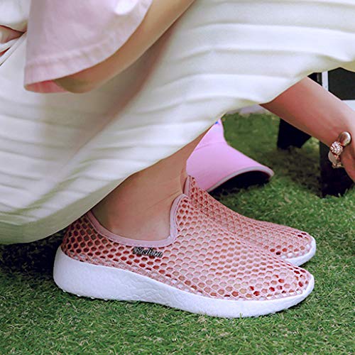 Turnschuhe Frauen Hollow Out Mesh Atmungsaktive Sommer Weiche Bequeme Slip On Schuhe - Image 6