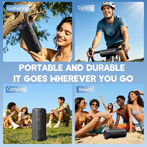 Image of Ortizan X8 Pro Portable Bluetooth Speaker Wireless (2nd Gen), Black