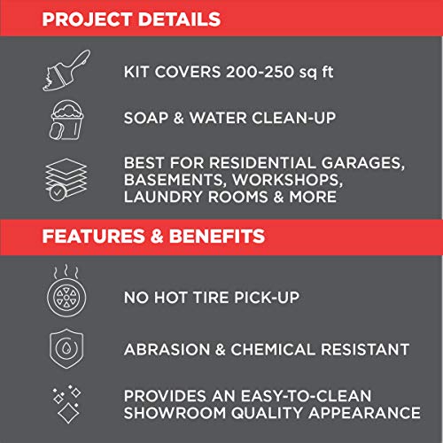 Rust-Oleum EpoxyShield Garage Floor Coating, Gloss Gray, 1 Car Kit - image 5