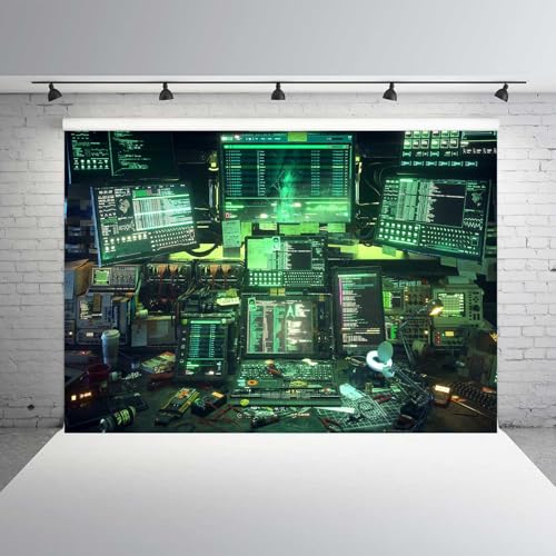 Fondo tecnológico 7x5 pies para fotografía y eventos miniatura 2
