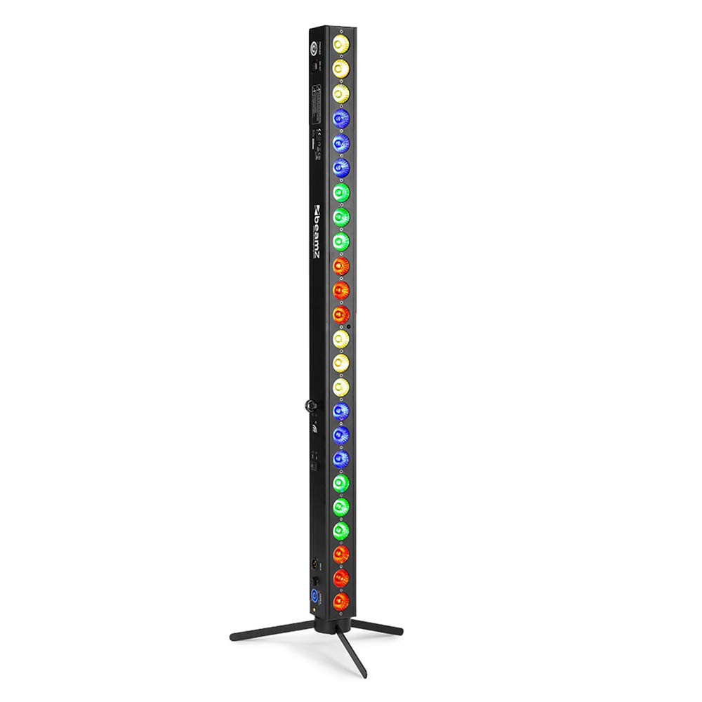 BeamZ BBB243 Battery Powered Wireless LED Light Bar - RGB Colour Mixing LED Wall Washer with Wireless DMX and Rechargeable Battery for Venues, Events and Stage Uplighting