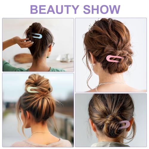 Lusofie 600931_1_XNGJBSNT 8 Pcs French Hair Pin U Shaped Hair Pins 4.5 Inch French Twist Hair Pin Acrylic French Pin thumb #1