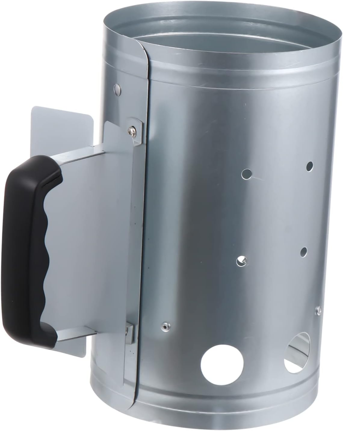 1pc Outdoor Charcoal Chimney Starter Portable Fire Starter Bucket for BBQ Grilling Fast Lighting Outdoor Barbecue Tool - Handle