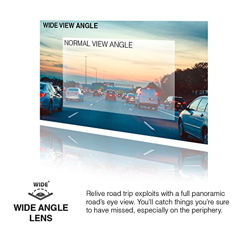 Rovi CL-6001 Magnetic Mount 1080p Full HD High Definition Panoramic Car Dash Camera Recorder with 1.5 Inch Wide Screen Wi-Fi, GPS, Loop Video Recording, Impact Detection and 360 Degree Rotation - Thumbnail 5