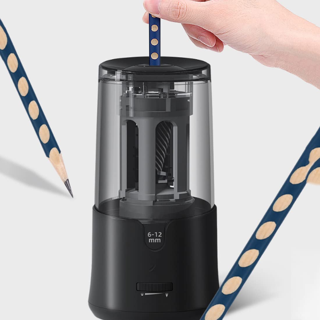 Temperamatite automatico丨Alimentatore a Tre velocità Scatola Aperta Spegnimento丨Strumenti per Studenti e Ufficio