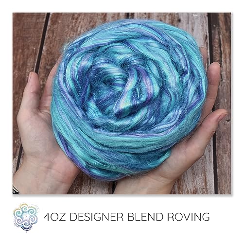 Image of Living Dreams Yarn Bamboo Rayon Combed Top Roving - Glacier Bay