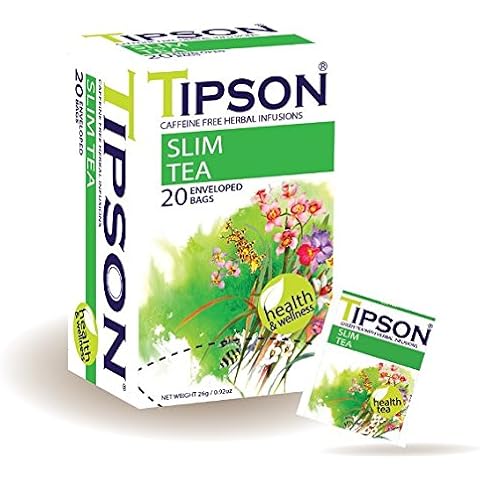 Tipson Wellness Slim Tea Foil Enveloped 20 Teabags of 1.3 g Cover
