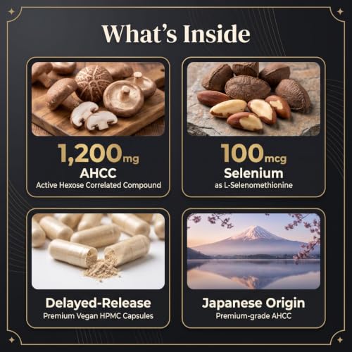 PURETREX AHCC with Selenium Capsules