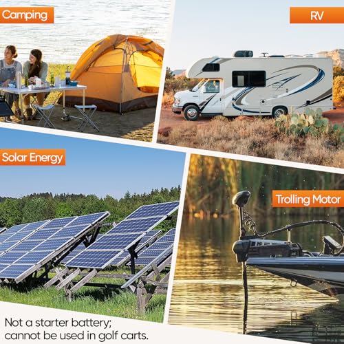 Image of 48V 25Ah LiFePO4 Battery, 51.2V Deep Cycle Lithium Battery, BCI Group 24 Size, Built-in 50A BMS, Up to 2560W Power with 15000 Cycles & 10-Year Lifespan for Trolling Motor, RV, Solar Power, Off Grid