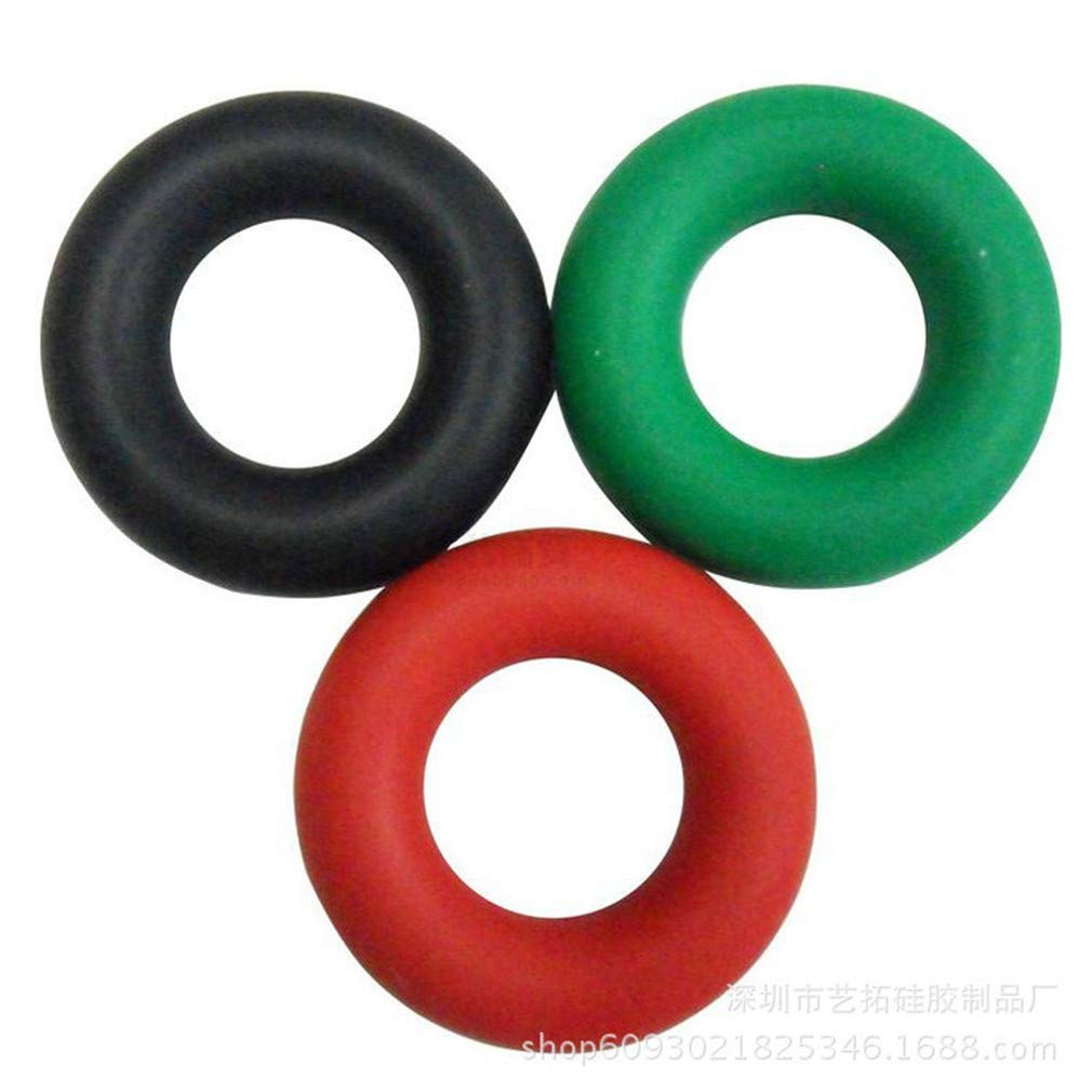 Ulalaza 3PCS Hand Grip Strengthener Rings Strength Trainer for Forearm Exercise Guitar Finger Strengtheners Rock Climbing Grips Workout 30 40 50 Pounds