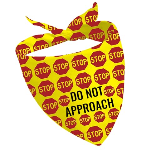 1�s�[�X Do Not Approach �h�b�O�X�J�[�t �s�� �� �o���_�i �n���J�` �X�J�[�t �I�[�o�[�J���[ �o���_�i (Stop Approach)