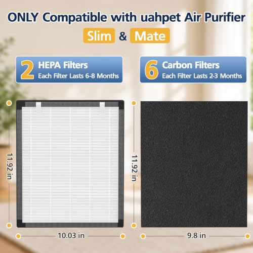 Image of Filter Replacement for uahpet Slim & Mate Pet Air Purifier