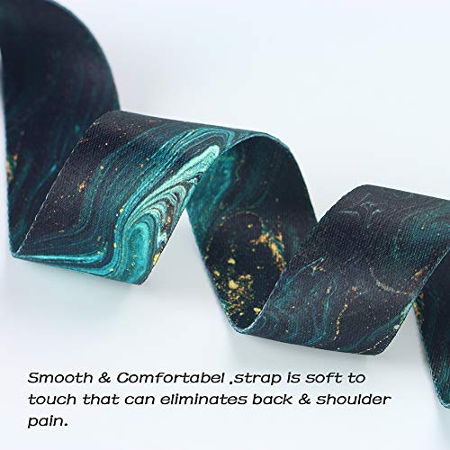 Qielizi Guitar Strap, Guitar Strap With Leather End Length Adjustable 2 Pick Holders & 2 Matching Picks For Electric Guitar, Acoustic Guitar And Bass - Unique Gift For Guitarist(Green Quicksand) #TOP2