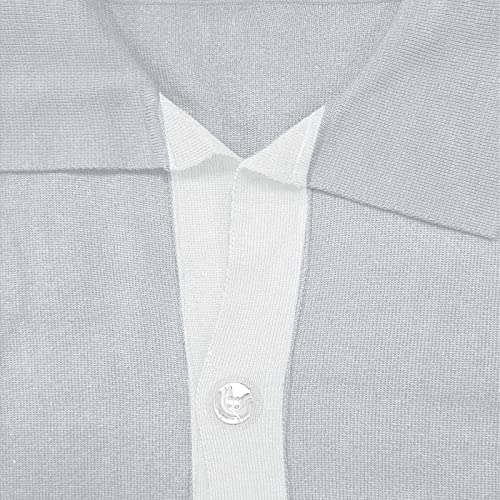 Pull tricot blanc homme XL à manches longues avec poches style décontracté