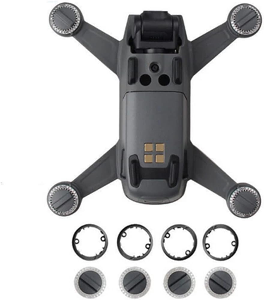 4Pcs LED Lamp Cover and 4Pcs LED Lamp Base for DJI Spark Drone, LED Shade Lights Lamp Cover Motor Arm Lampshade Mount Holder