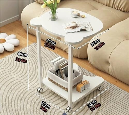 Image of AYSIS Modern Marble Top End Tables with Metal Base, Home Decor for Living Room, Bed Side Tables for Bed Room, Coffee Table /Plant Stand /Multipurpose Stool for Home, Furniture (YZ06-White-Marble)