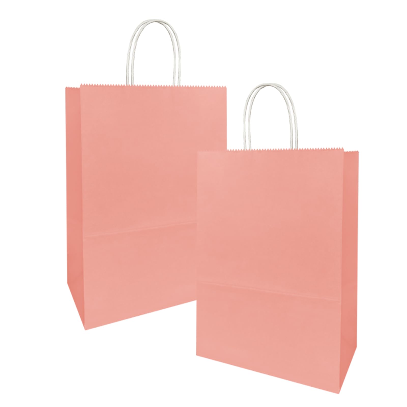 Weifeng 30pcs Paper Bags with Twist Handles, Pink Party Gift Bag 21*11*27cm