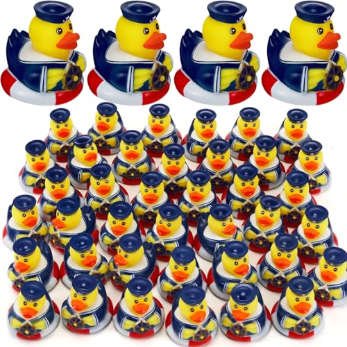 Jerify 12 Pcs Cruise Ships Rubber Ducks 2 Inch Nautical Sailing Rubber Cruise Ship Ducks Bulk for Party Gift Classroom Bath Carnival Pool