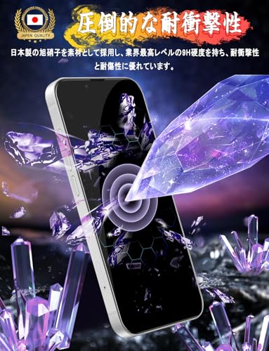 Image of [2 Pieces] Compatible with iPhone 17e /16e Glass Film, iPhone 14 /iPhone 13 /iPhone 13 Pro Film, Includes Dedicated Installation Guide Frame, 9H Hardness, Easy Installation, Automatic Adhesion, Bubble