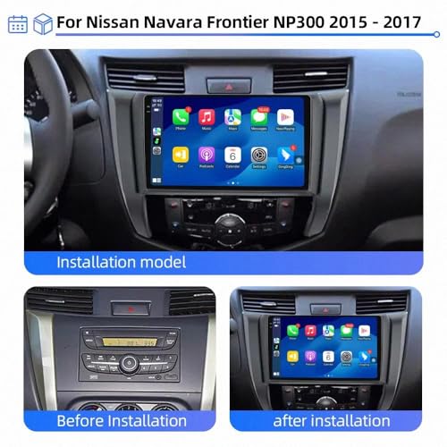 Pantalla Carplay para Nissan Navara Frontier 2015-2017 con Android Auto y Bluetooth 2