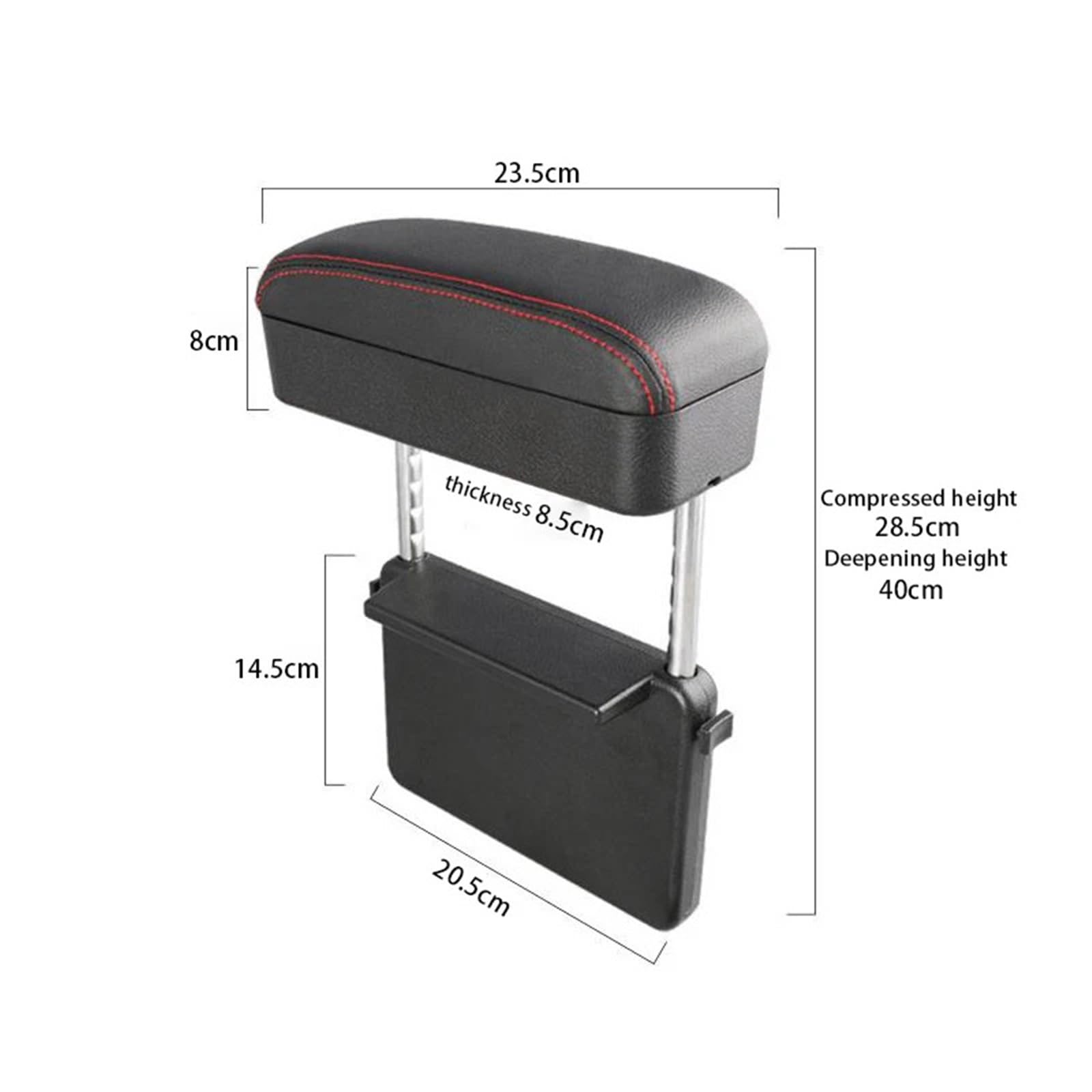 Armsteun Richter Bush Podpórka Pod Łokieć Podkładka Pod Podłokietnik Przedłużenie Podłokietnika Organizer Do Przechowywania Regulowana Wysokość Skrzynka Na Podłokietniki(Beige 1pc)