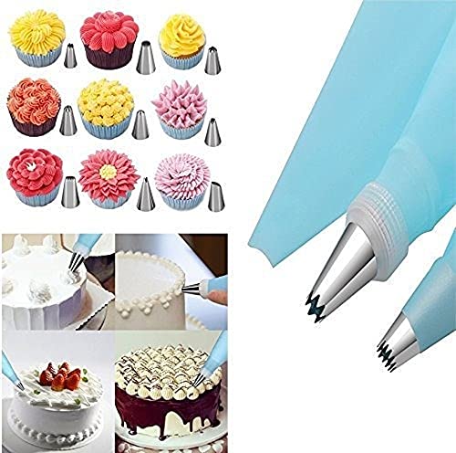 Kit de herramientas para decoración de pasteles, mesa giratoria, boquilla de tubería, bolsa de tuberías, conjunto de suministros para hornear, juegos de suministros de horneado