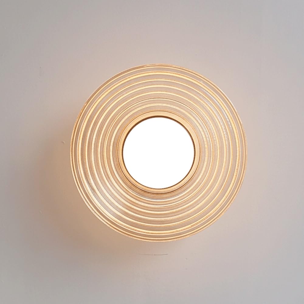 Aplique de Pared LED para Eliminar Sombras en Pasillo y Mesita de Noche Dorada
