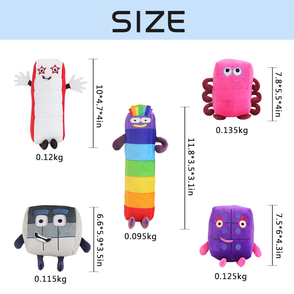 Buy 10pcs Numberblocks Plush Doll, Numberblocks Stuffed Toy, Soft Cartoon Creative Enlightenment