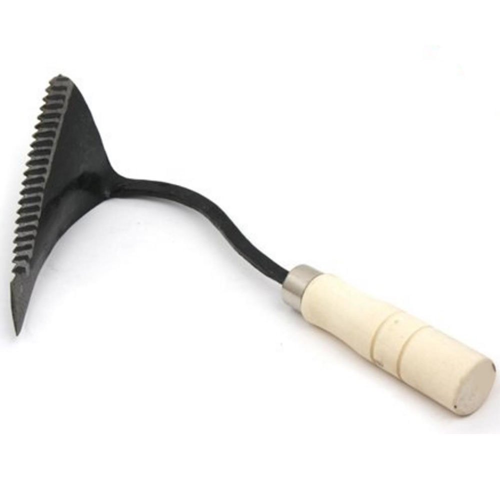 Mano Arado Azada Estilo Coreano Sierra patrón de dientes Ho-Mi - Mejor Jardinería Orgánica y Horticultura