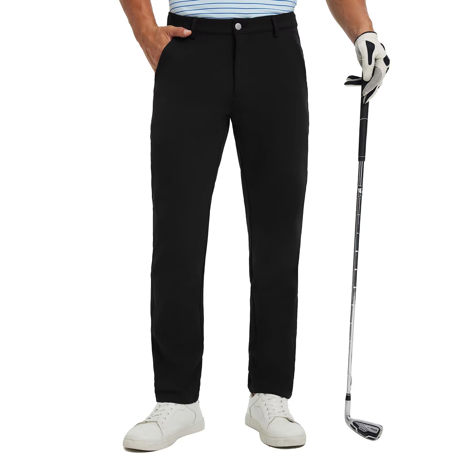 M MAELREG Golf Pants Men Classic Fit 30 32 34 Lightweight 5 Pockets Casual Trousers Moisture Wicking Mens